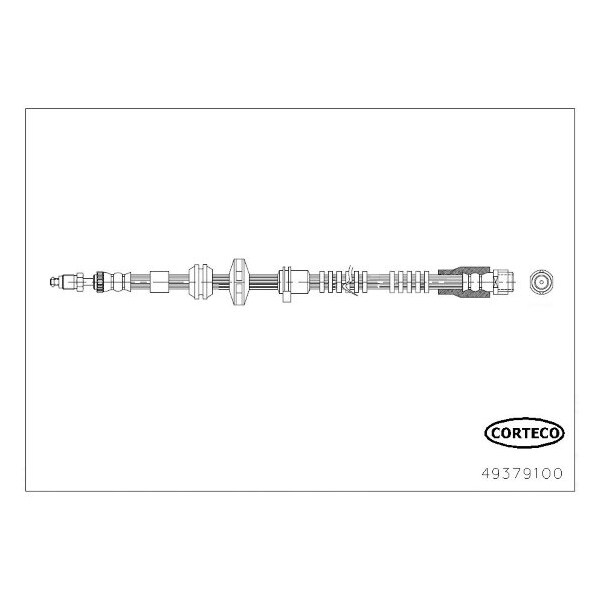 Corteco Brake Hose, 49379100 49379100 - main